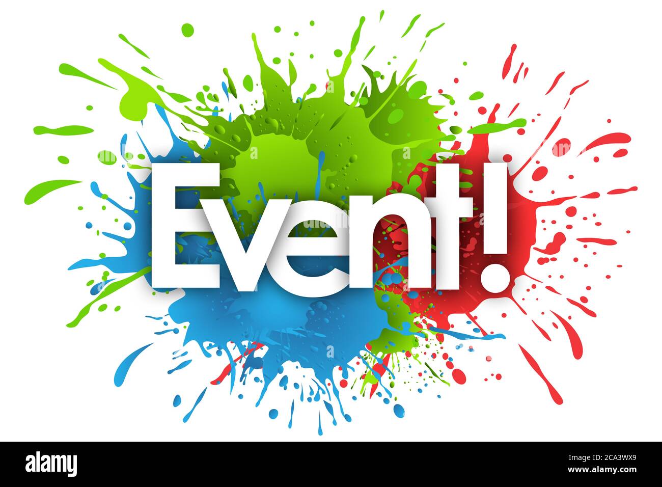 event word and splashs Stock Photo Alamy