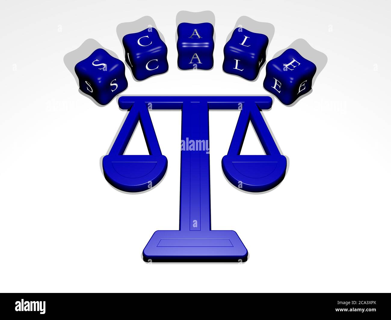 3D graphical image of SCALE vertically along with text built around the ...