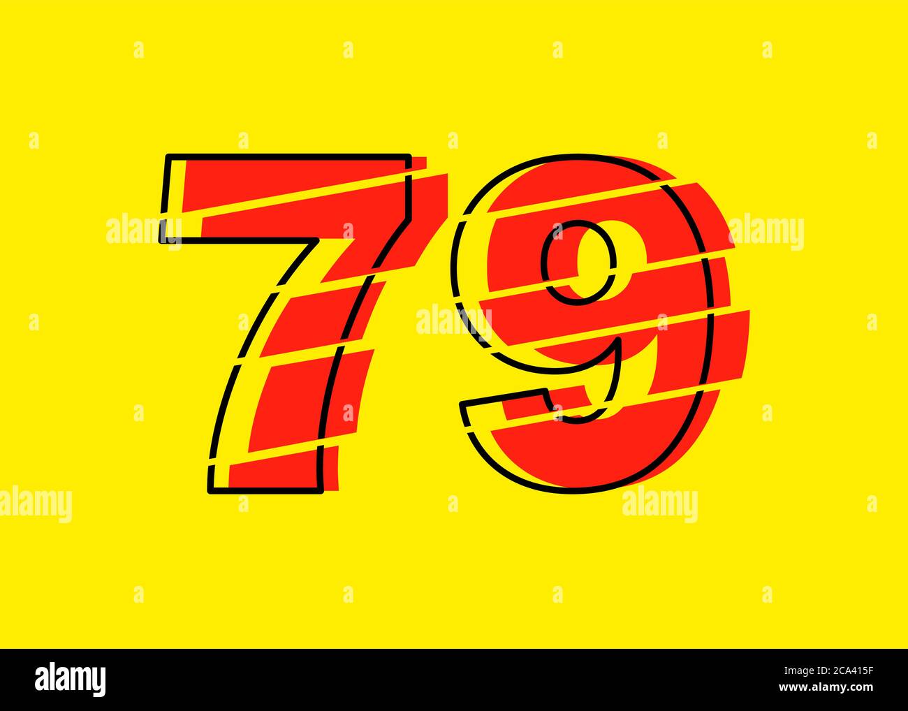 79 number Stock Vector Images - Alamy