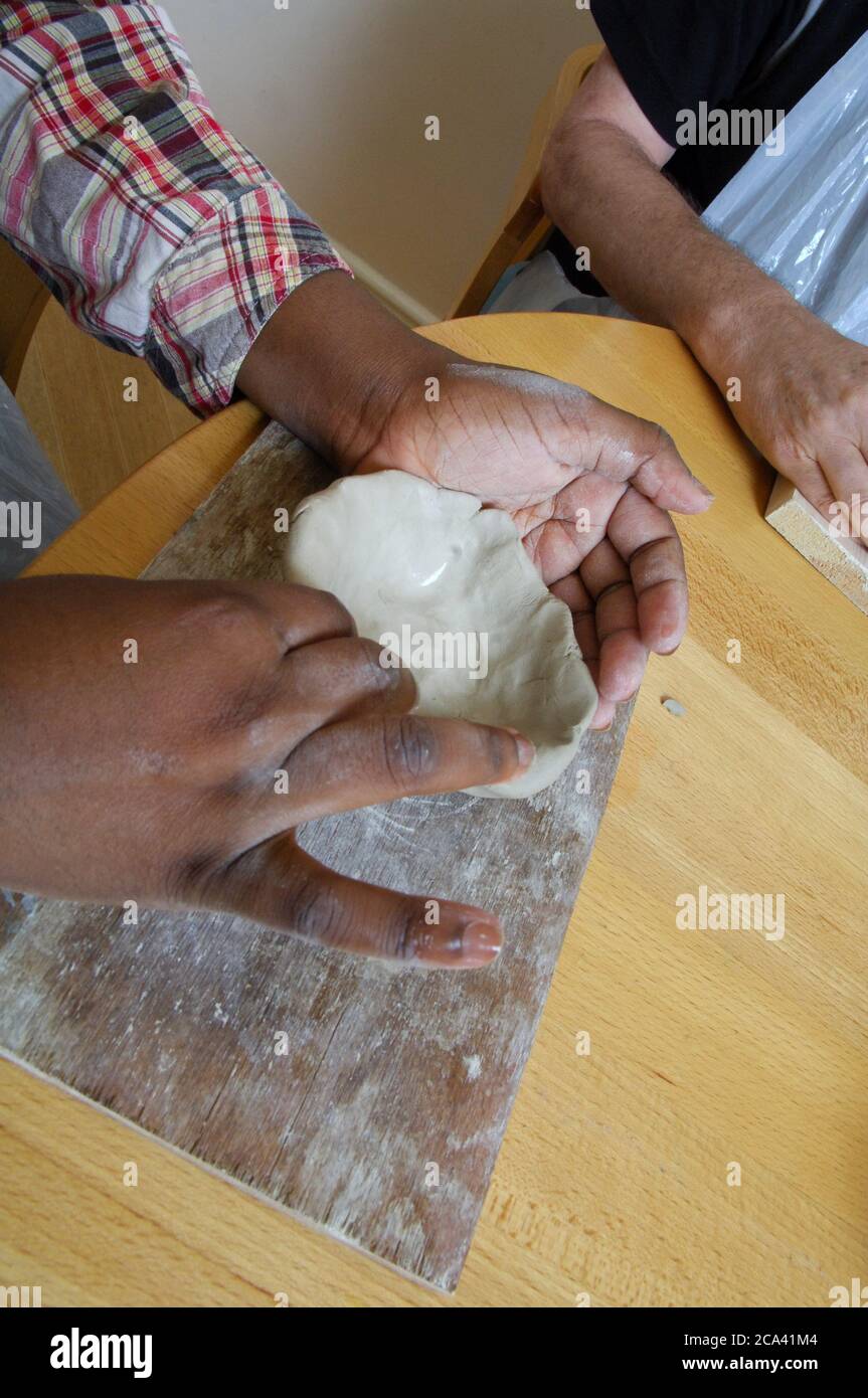 Art Therapy, Pottery Stock Photo Alamy