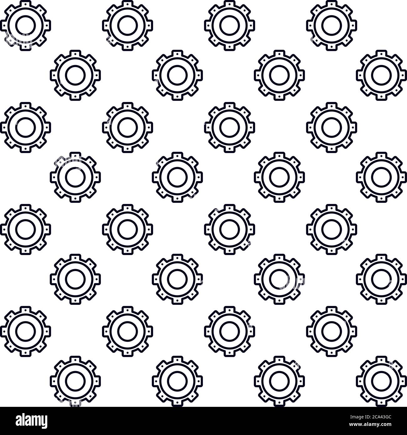 gears settings setup pattern background vector illustration design ...