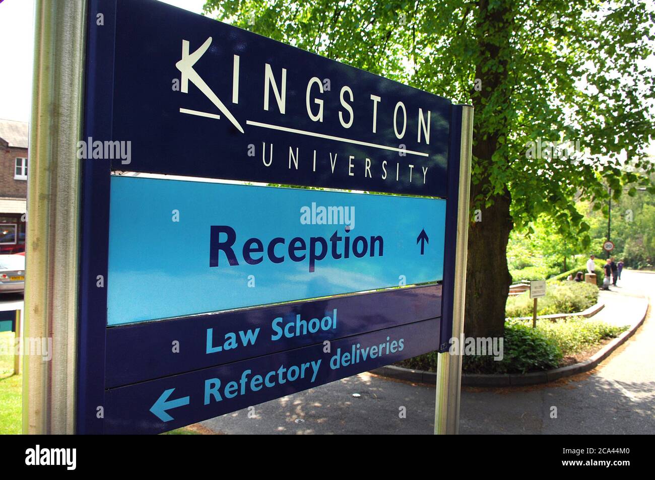 Sign at Kingston University, Kingston Hill campus Stock Photo Alamy