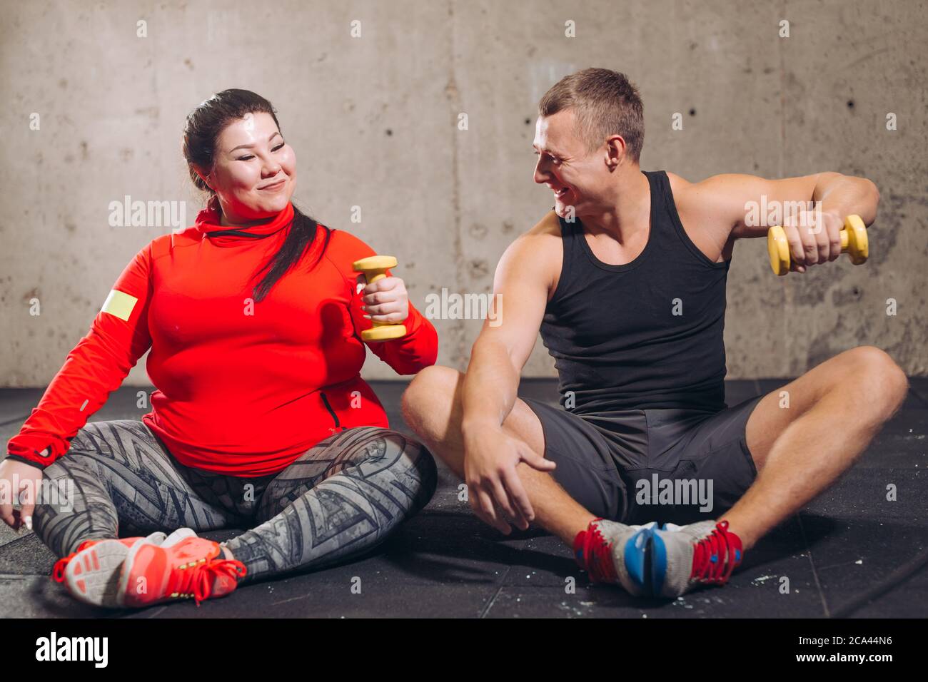 Fat woman sitting on man hi-res stock photography and images - Alamy
