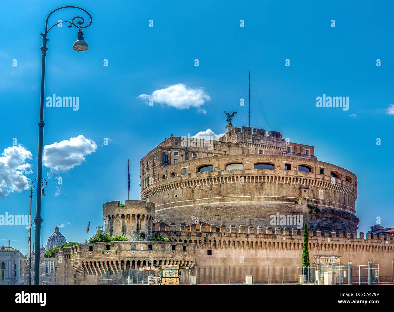 castel Sant´Angelo in Rome. Mausoleum of Hadrian Emperor of Rome Stock ...