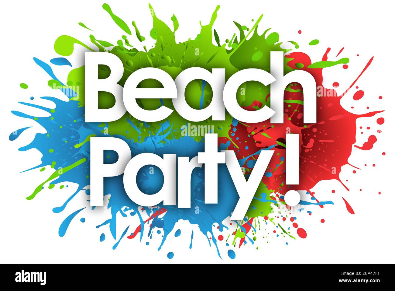 beach-party-word-in-splash-s-background-stock-photo-alamy