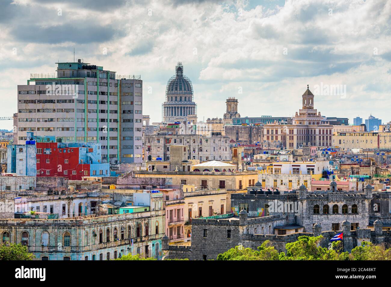 Havana, Cuba cityscape with the Capitolio Stock Photo - Alamy