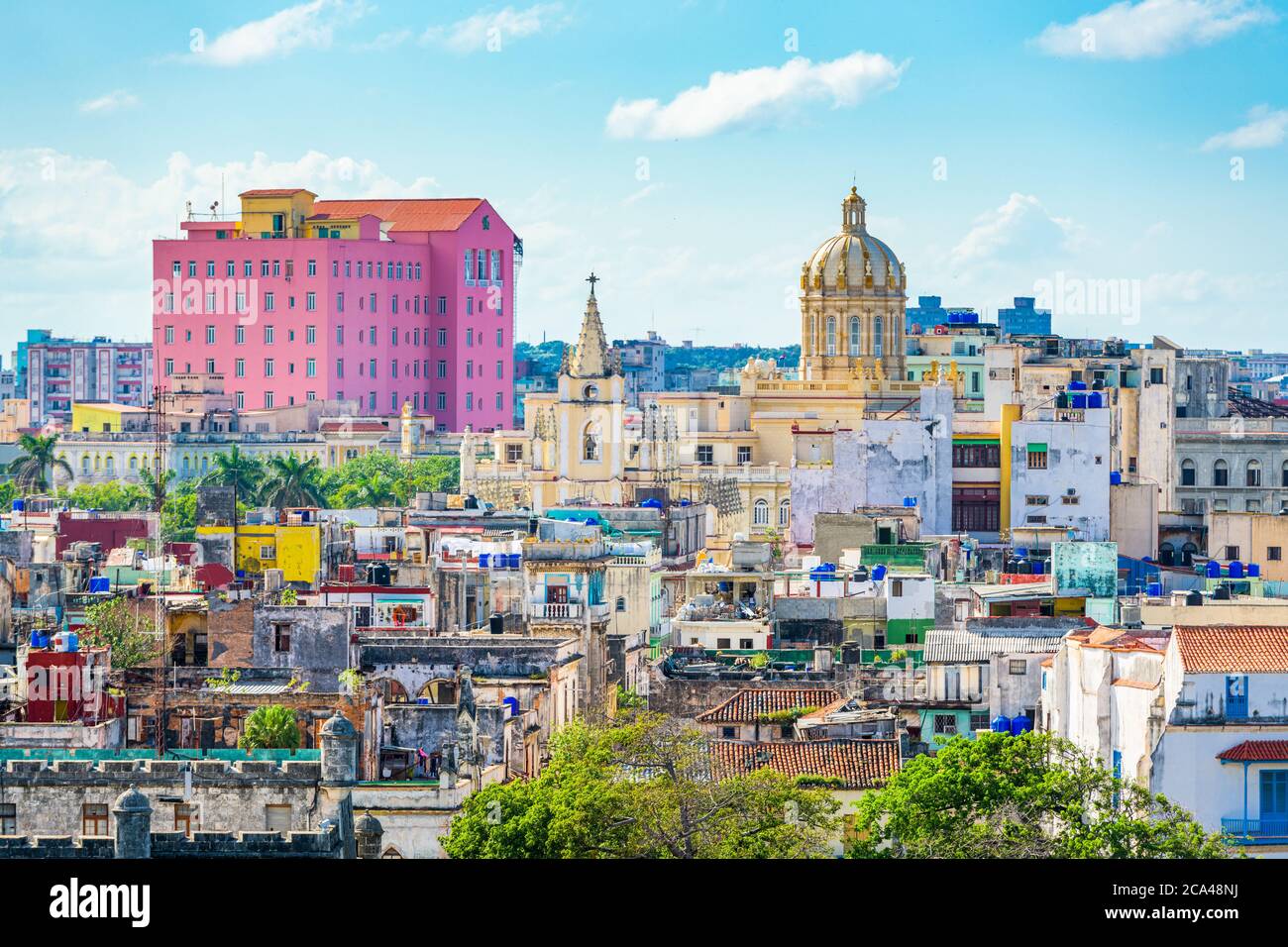 Havana, Cuba old town skyline in the daytime. Stock Photo