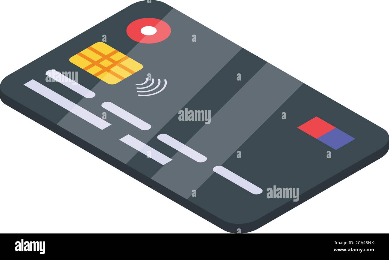 Credit card icon, isometric style Stock Vector Image & Art - Alamy