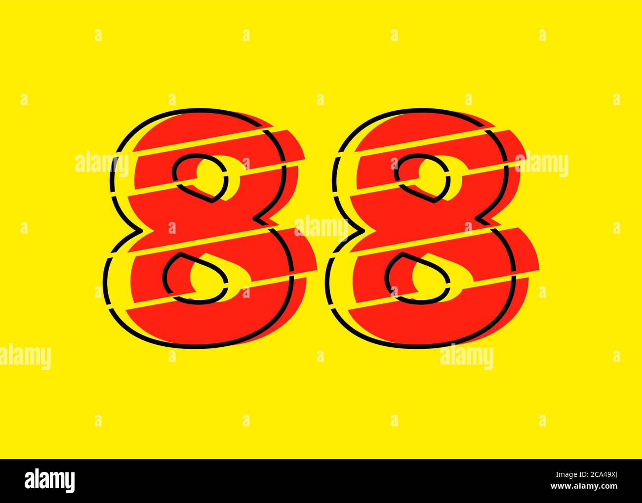 Number 88 vector vectors hi res stock photography and images Alamy