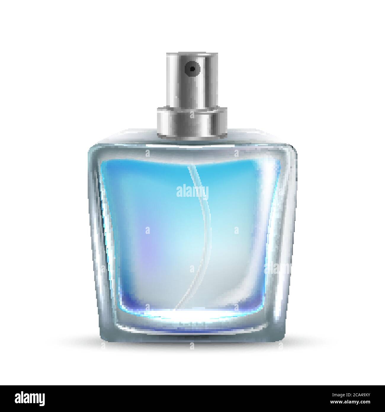 Perfumery Glass Bottle Sprayer Aroma Smell Vector Stock Vector Image ...