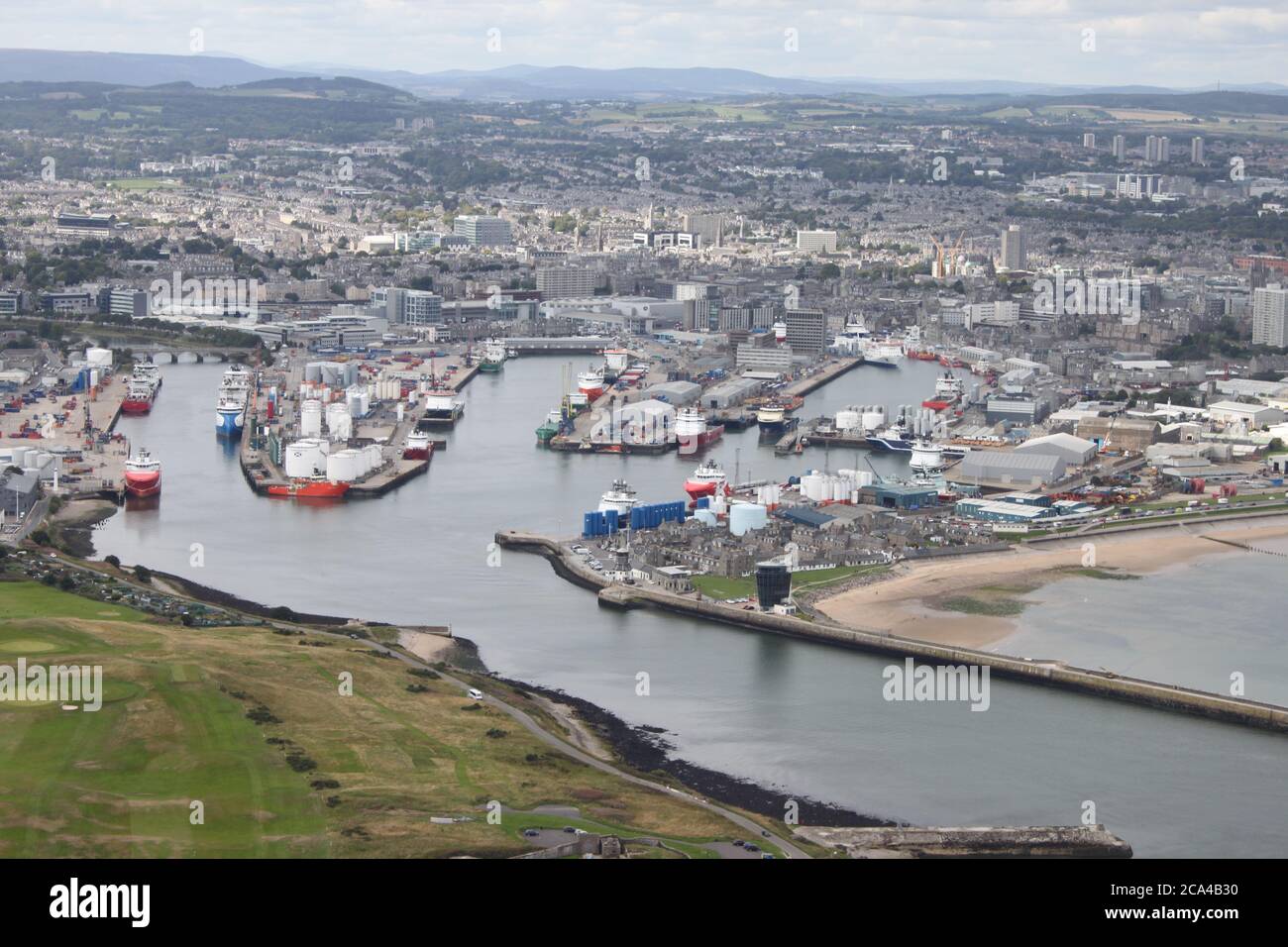 Aberdeen Harbour Stock Photo
