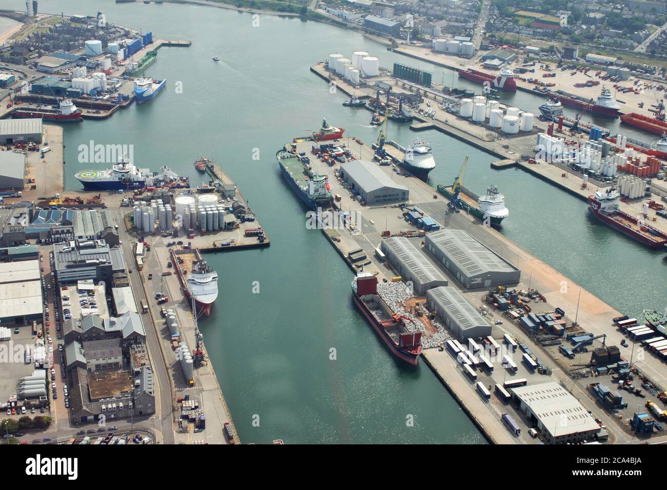 Aberdeen Harbour Stock Photo