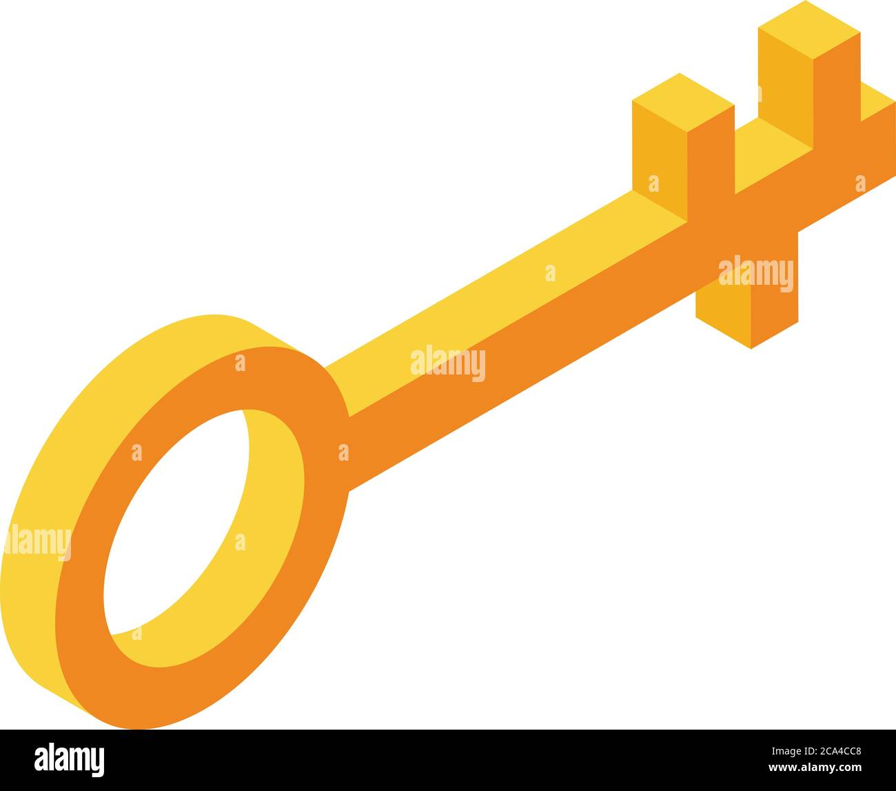 Personal information secured key icon, isometric style Stock Vector ...