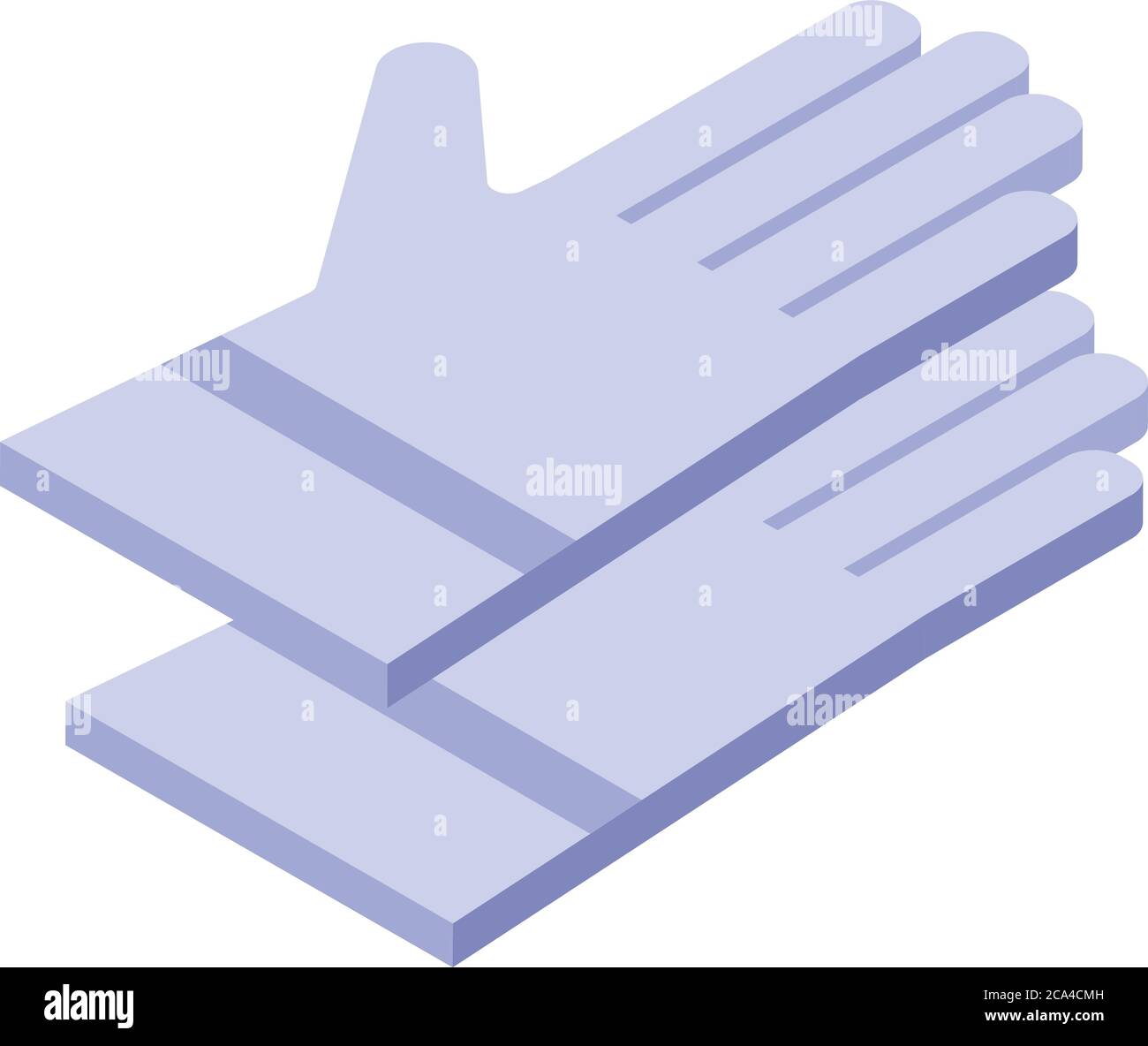 Metallurgy gloves icon, isometric style Stock Vector