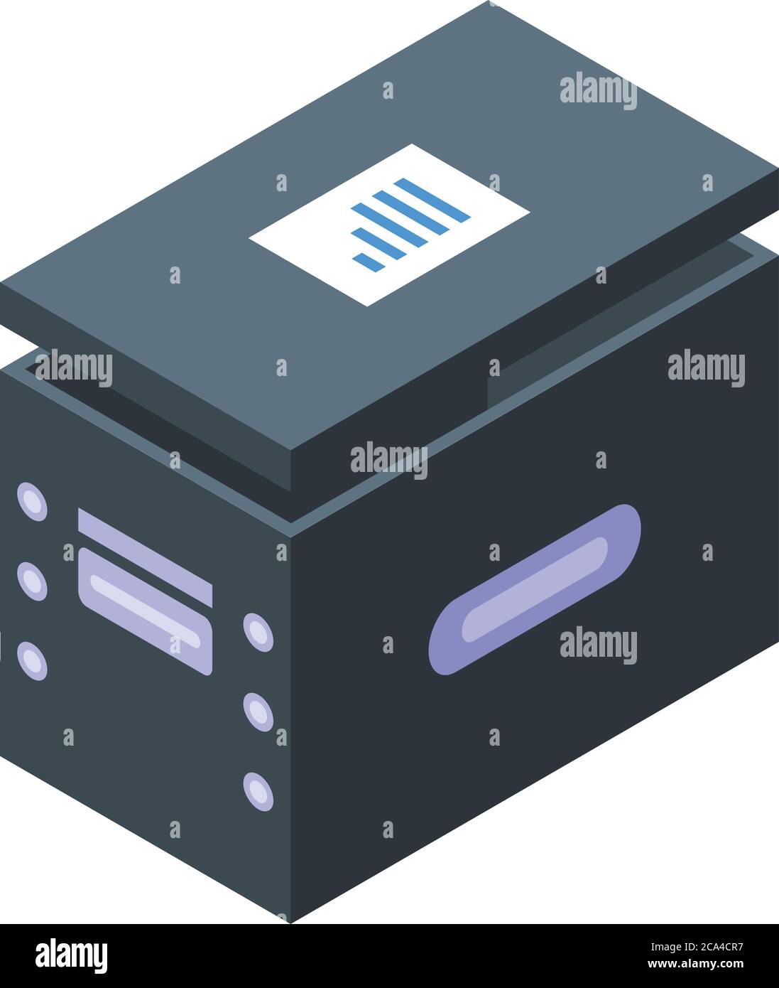 Storage document box icon, isometric style Stock Vector Image & Art - Alamy
