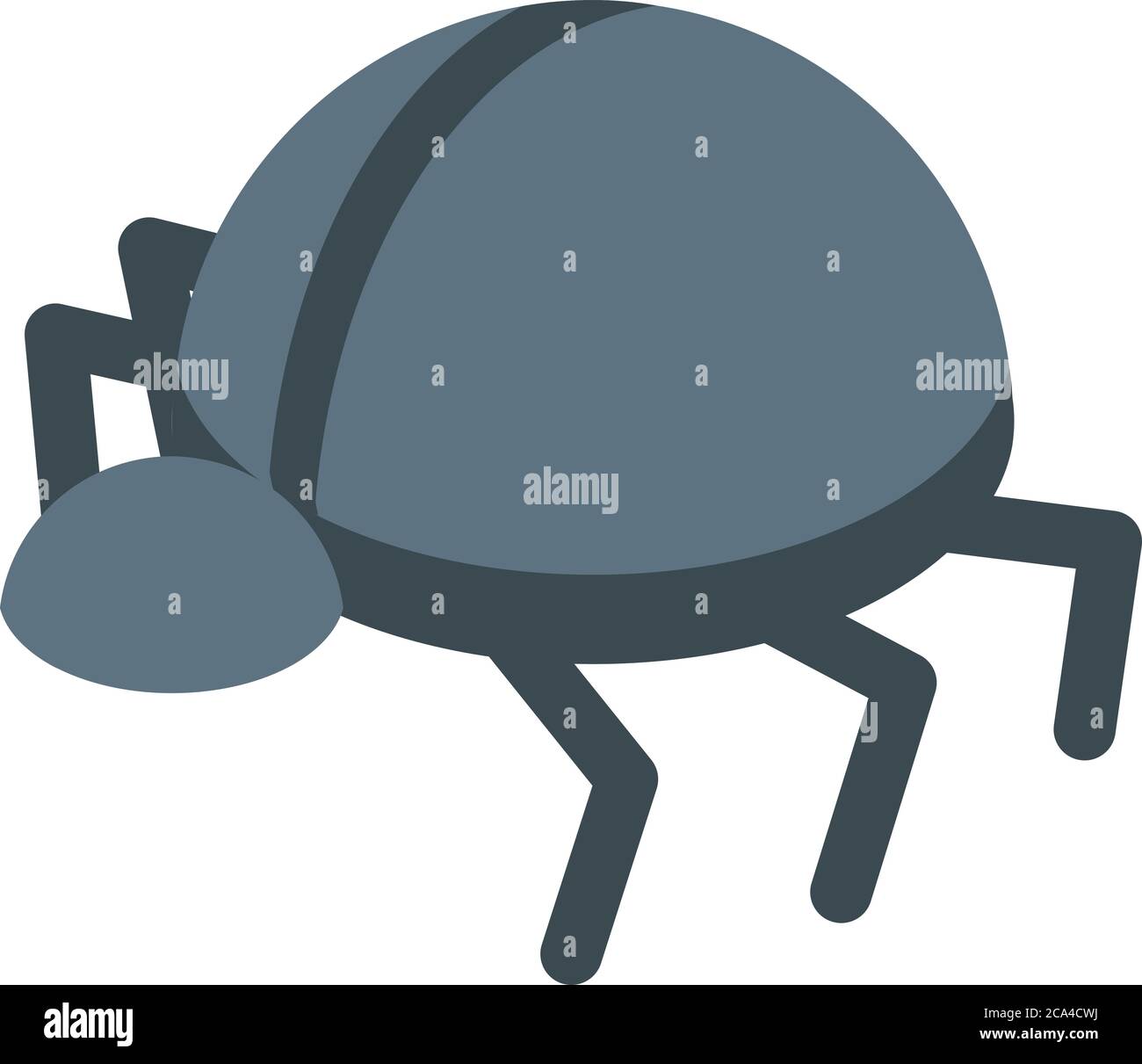 Personal information bug icon, isometric style Stock Vector