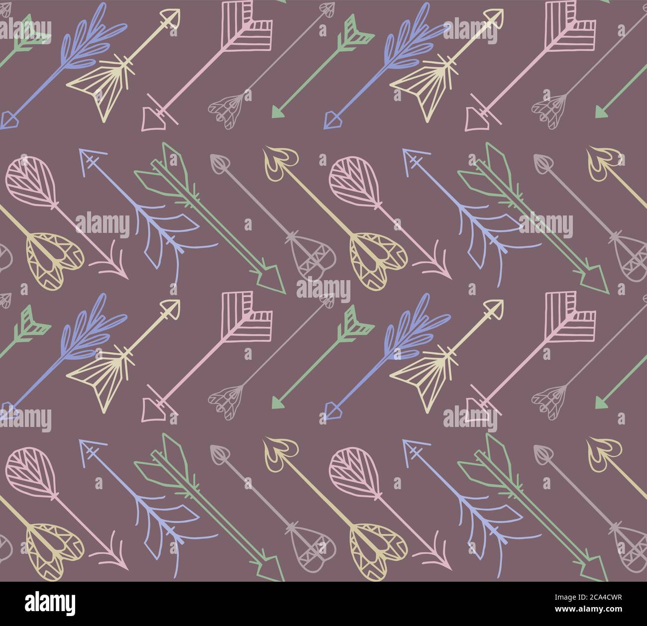 Seamless tribal texture with arrows. Vector background for your design ...