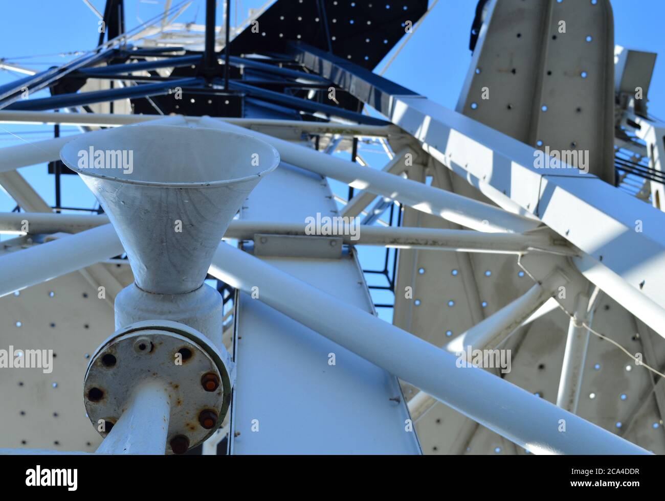 siren on a tower Stock Photo