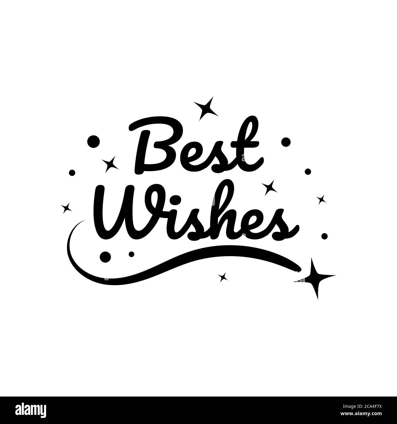 Card with best wishes Stock Vector Images Alamy