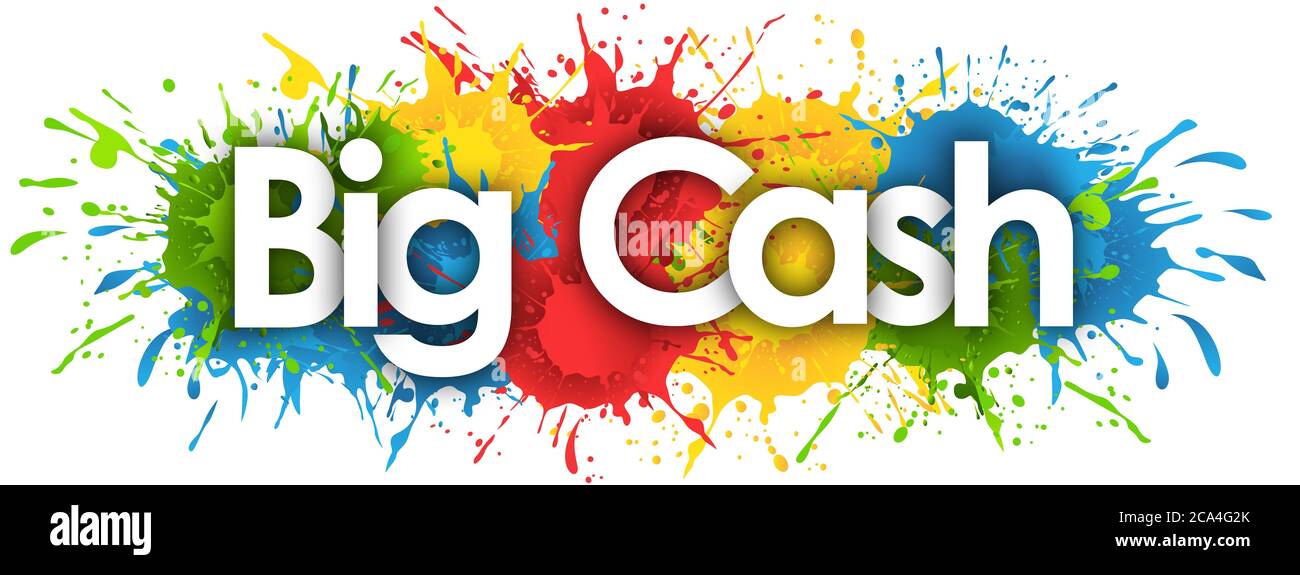Win Cash in splash’s background Stock Photo Alamy
