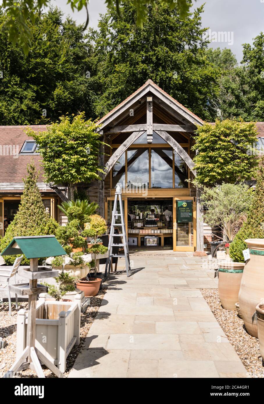 The farm and gardens of Leckford estate owned by Waitrose Stock Photo