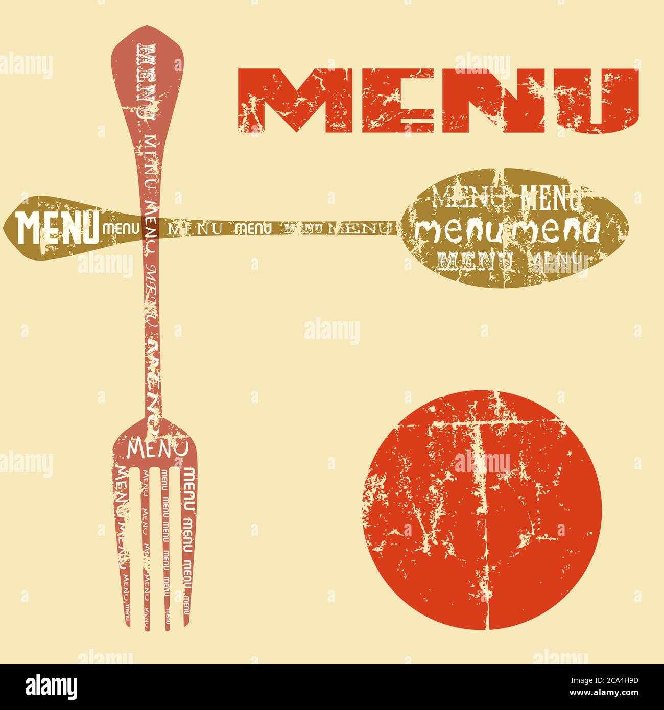 restaurant menu design,free copy space, vector Stock Vector Image & Art ...