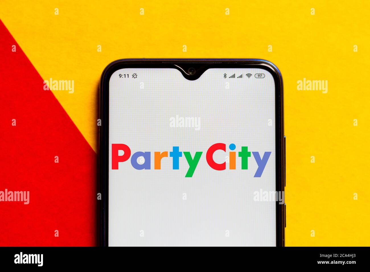 Brazil. 28th Mar, 2020. In this photo illustration, a Party City logo seen displayed on a smartphone. Credit: Rafael Henrique/SOPA Images/ZUMA Wire/Alamy Live News Stock Photo
