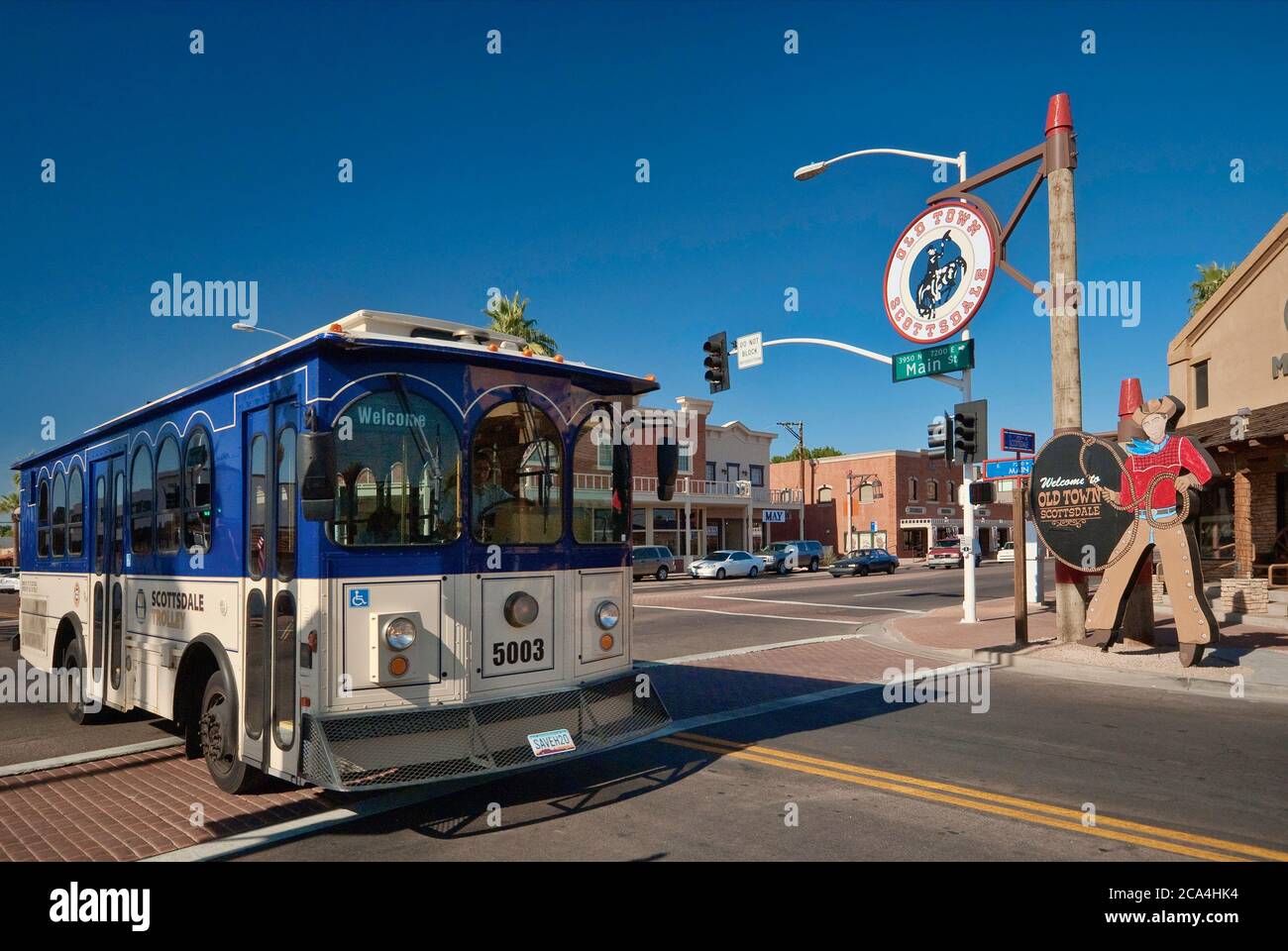 Trolley old town in scottsdale hi-res stock photography and images - Alamy