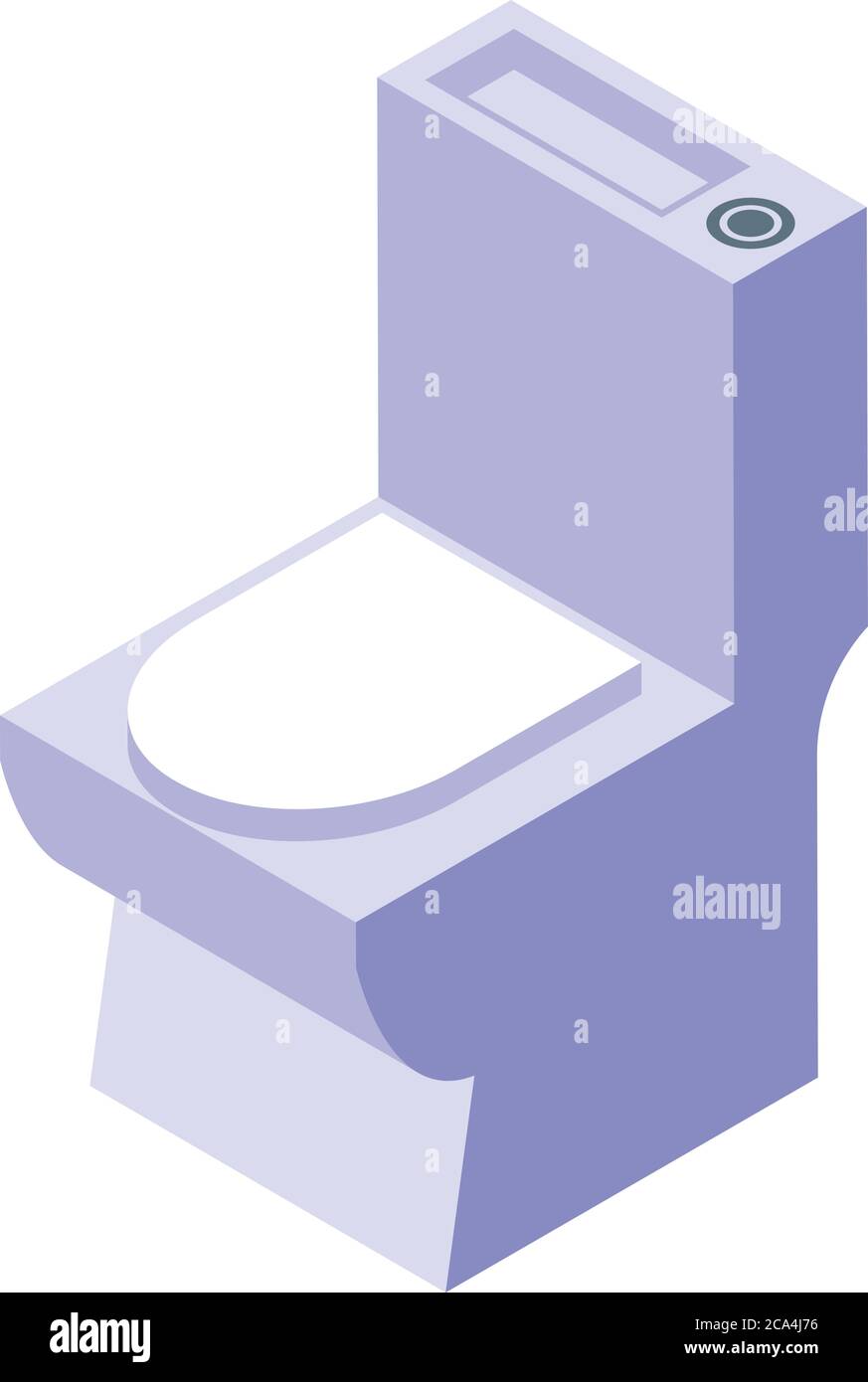 Toilet icon, isometric style Stock Vector