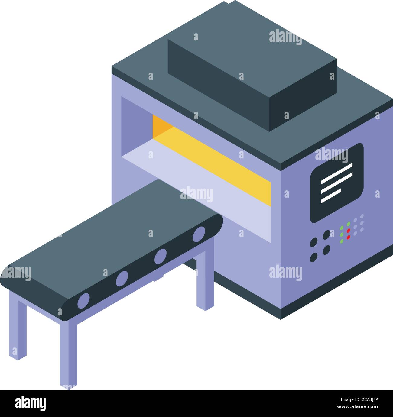 Metallurgy line icon, isometric style Stock Vector