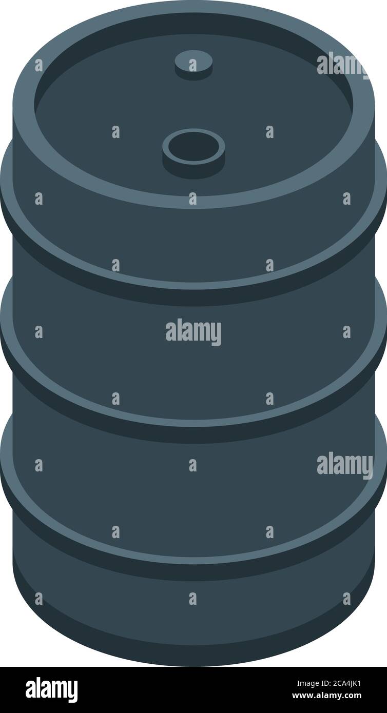 Metallurgy steel barrel icon, isometric style Stock Vector Image & Art