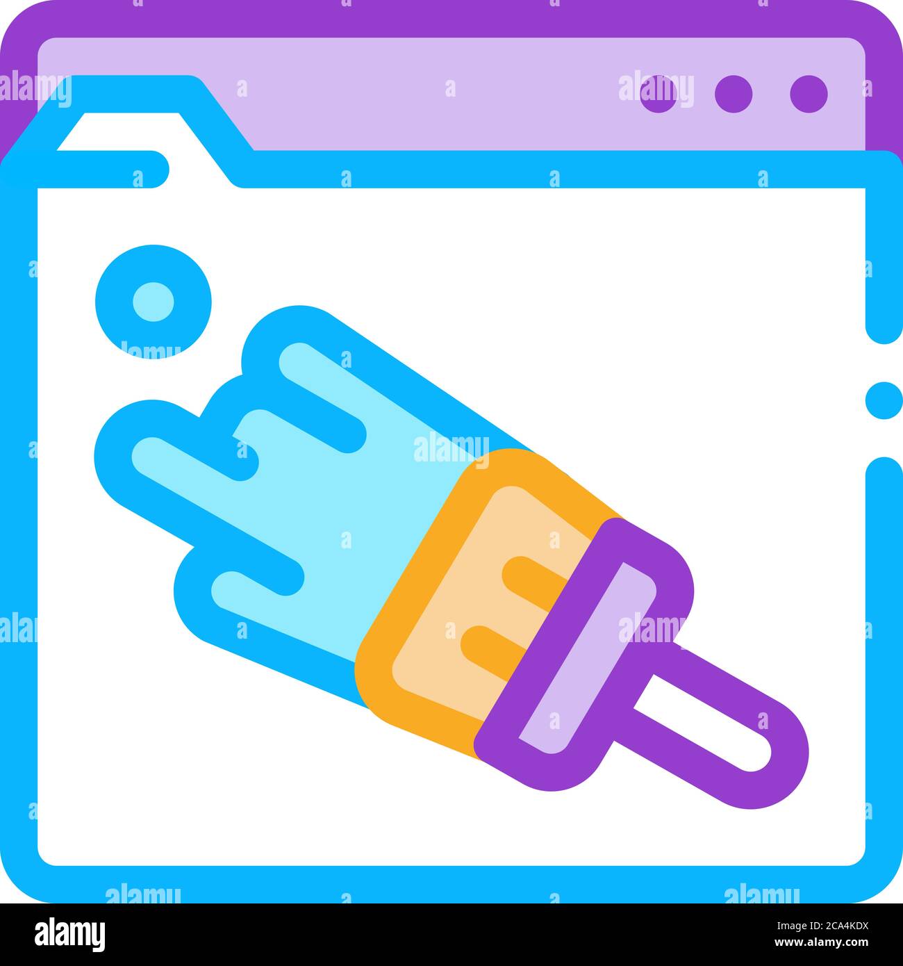 web site painting icon vector outline illustration Stock Vector Image ...