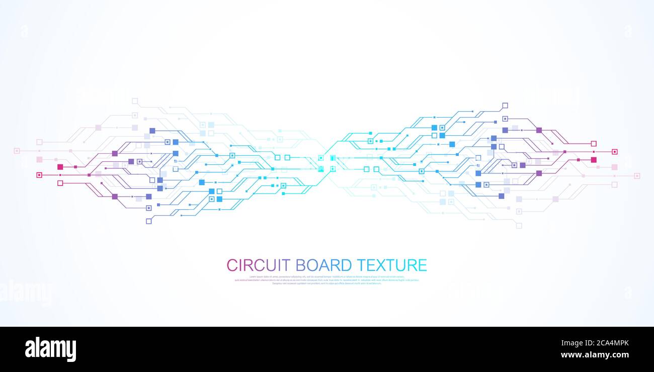 Abstract background with High-tech technology texture circuit board ...