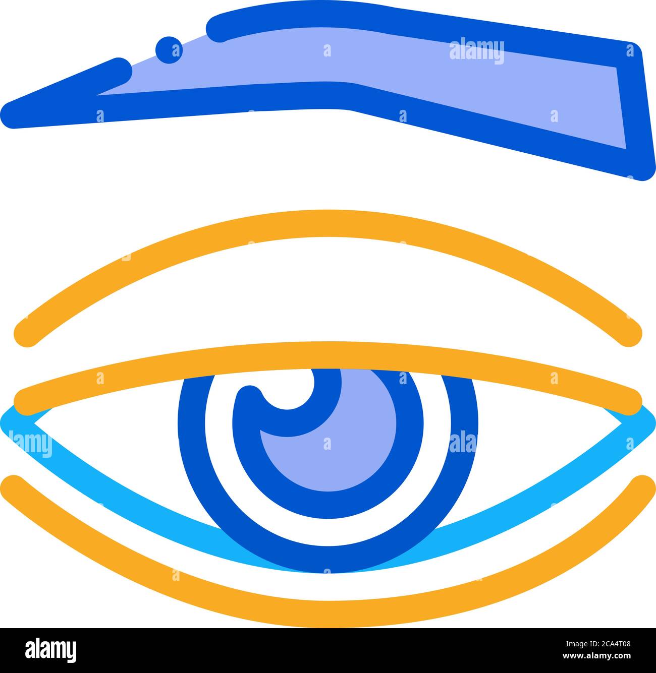 eyelid medical problem icon vector outline illustration Stock Vector ...
