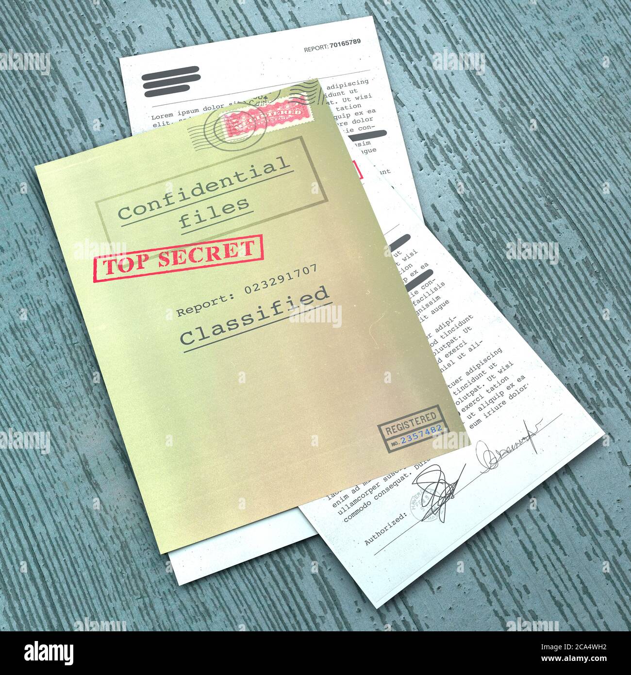 Top secret document, decreted, information, secret text. Non-public information. Classified information. State secret. Research and study Stock Photo - Alamy