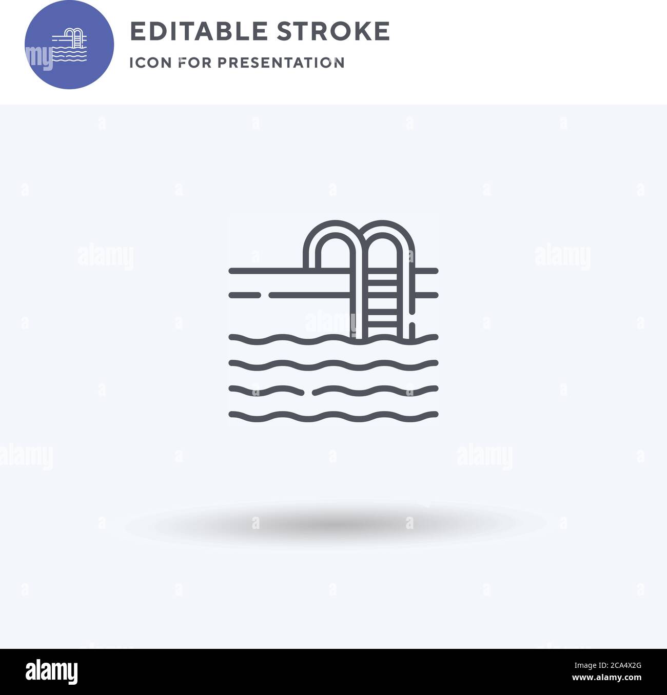 Pool icon vector, filled flat sign, solid pictogram isolated on white ...