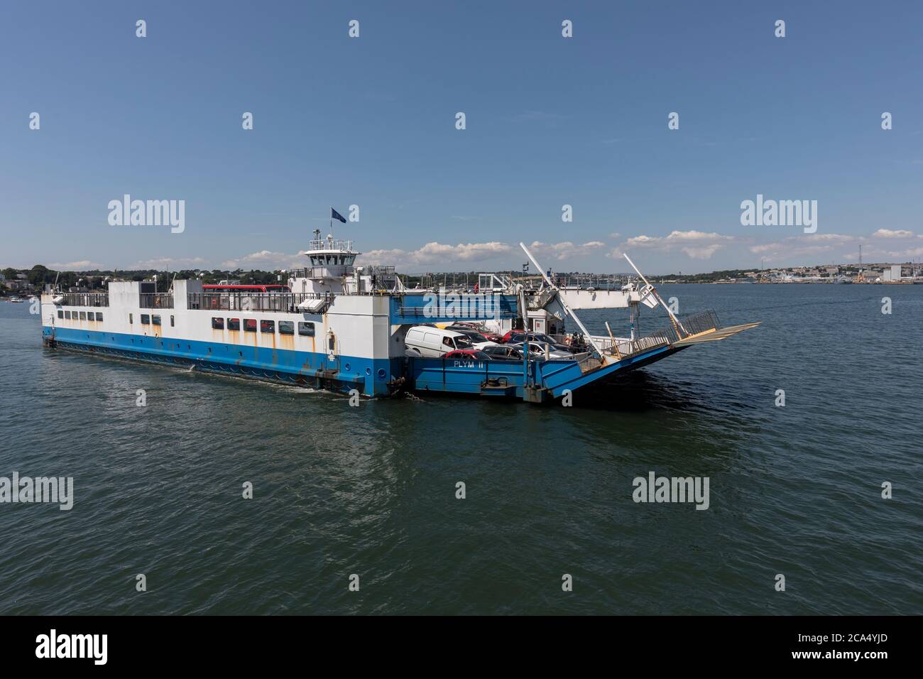 Torpoint Ferry; River Tamar; UK Stock Photo