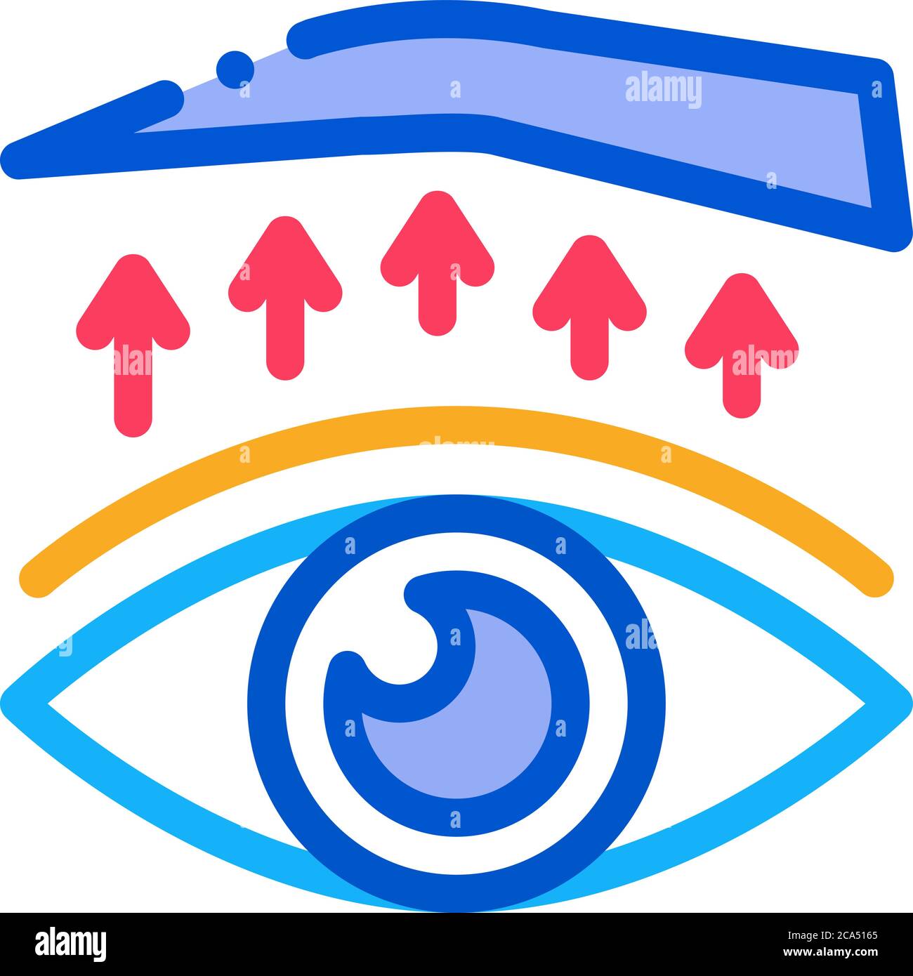 eyelid surgery treatment icon vector outline illustration Stock Vector ...