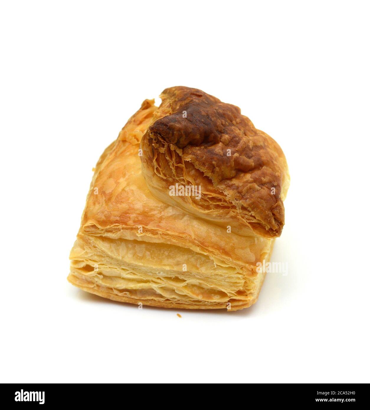 Puff Pastry Isolated on White Background Stock Photo - Alamy