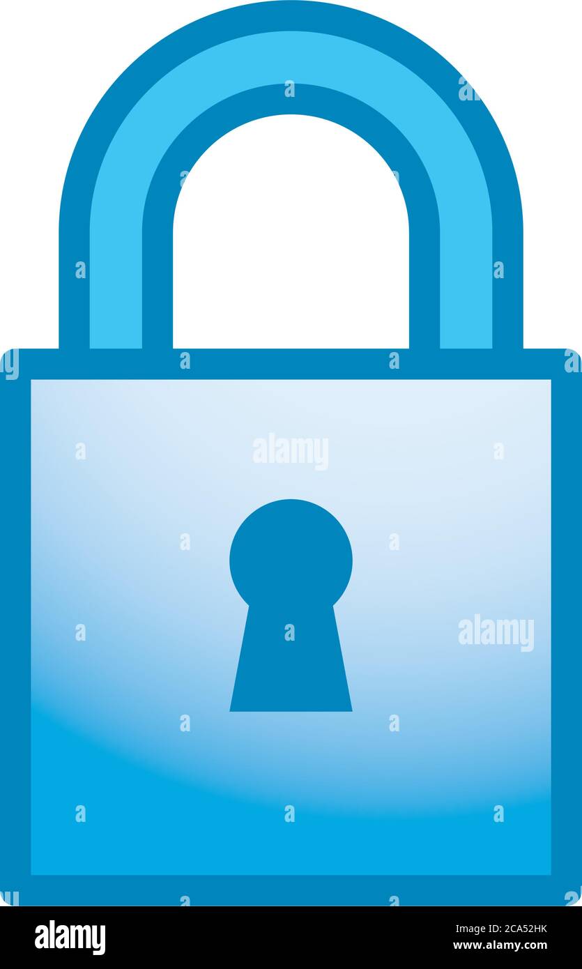 Padlock line and gradient style icon design of Security lock and access ...