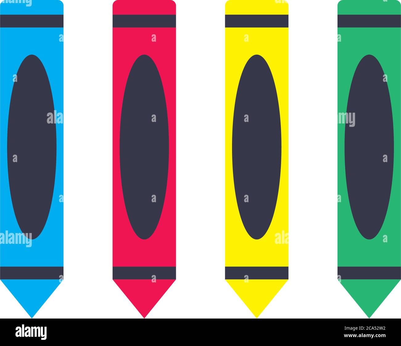 crayons line and fill style icon design, Art design and creativity ...
