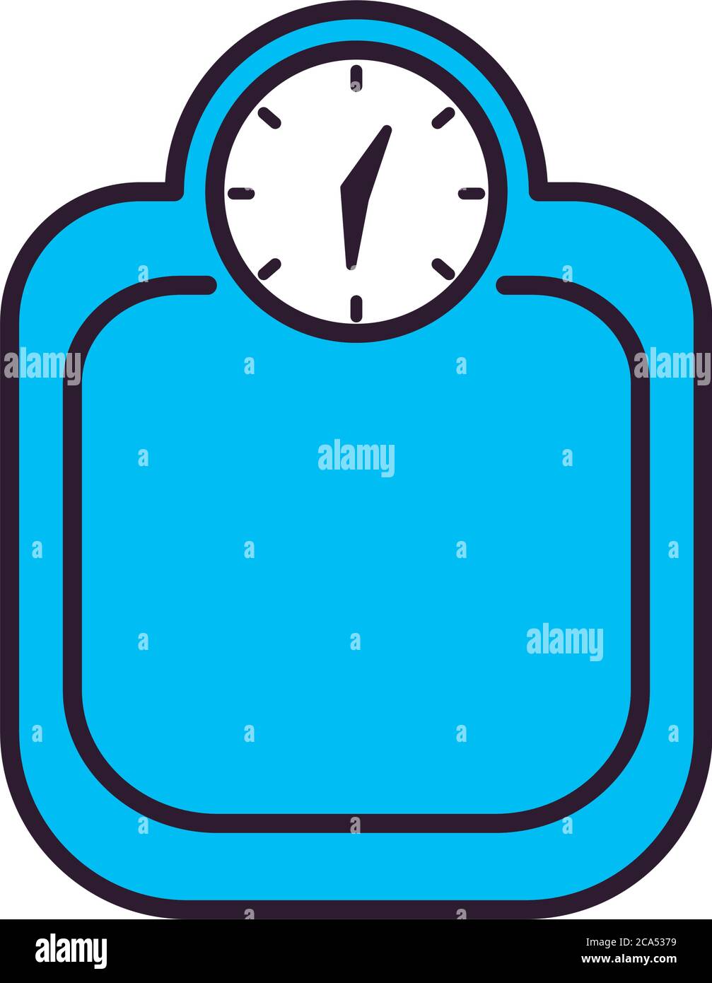 scale line and fill style icon design, healthy sport and activity theme ...