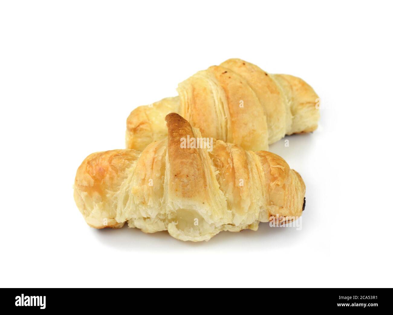 Puff Pastry Isolated on White Background Stock Photo - Alamy