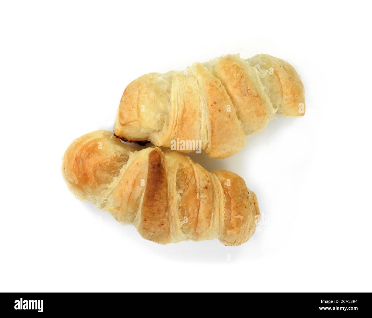 Puff Pastry Isolated on White Background Stock Photo - Alamy
