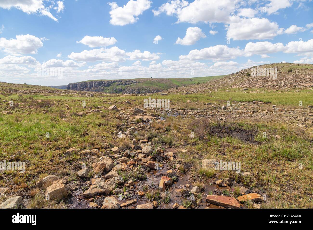 Landscape on the eastern side of Platberg, close to Harrismith, Freestate, South Africa Stock Photo