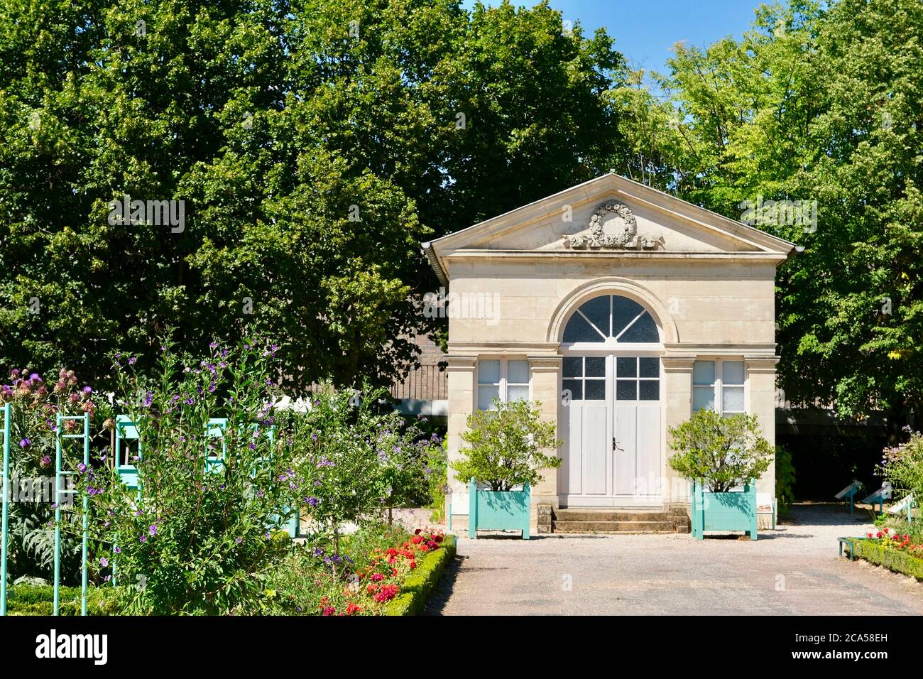 France Cote D Or Dijon Botanical Garden Of Arquebuse Created In 13 The Small Orangery Stock Photo Alamy