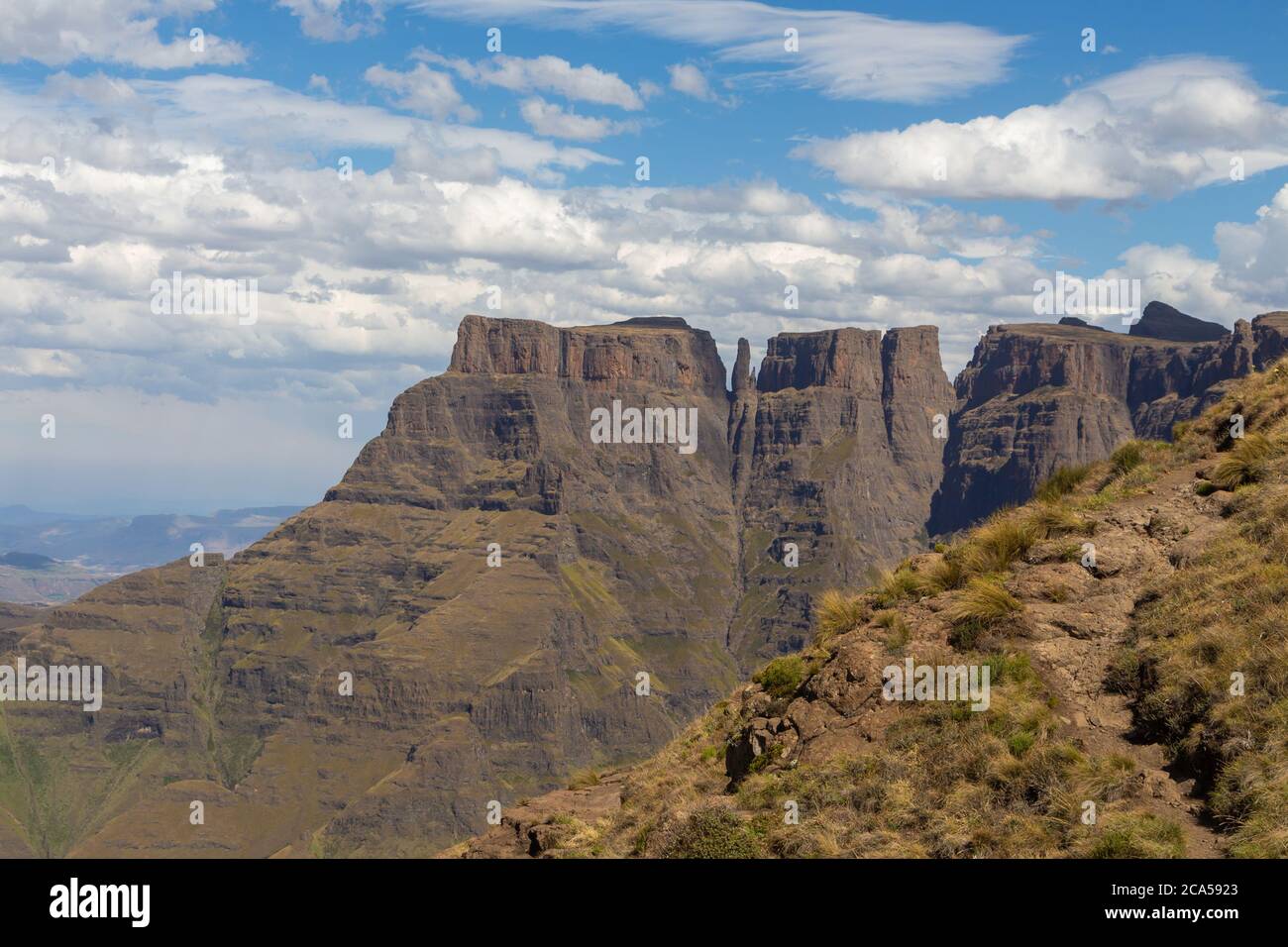 The Amphitheatre in the Royal Natal National Park, KwaZulu-Natal, South Africa Stock Photo