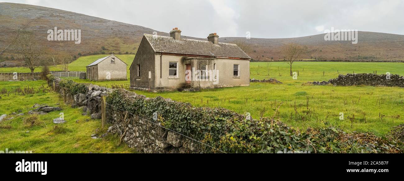 Abandoned Home, Burren, County Clare, Ireland Stock Photo - Alamy