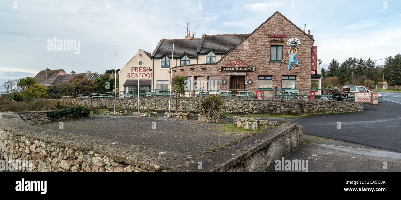 Seafood restaurant in Connemara, County Galway, Ireland Stock Photo