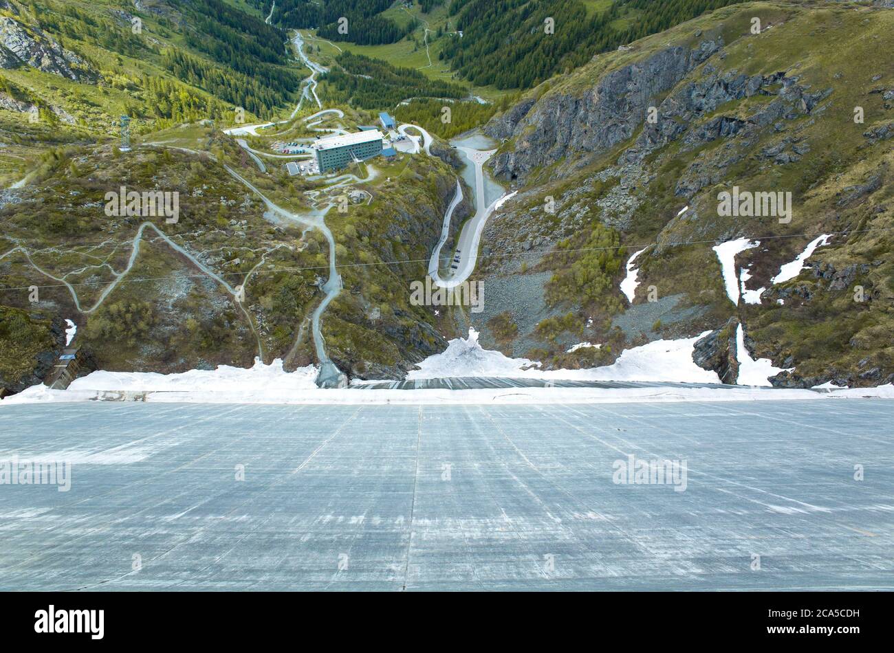 Switzerland, Valais, Hérémence Valley, visit of the Grande Dixence dam